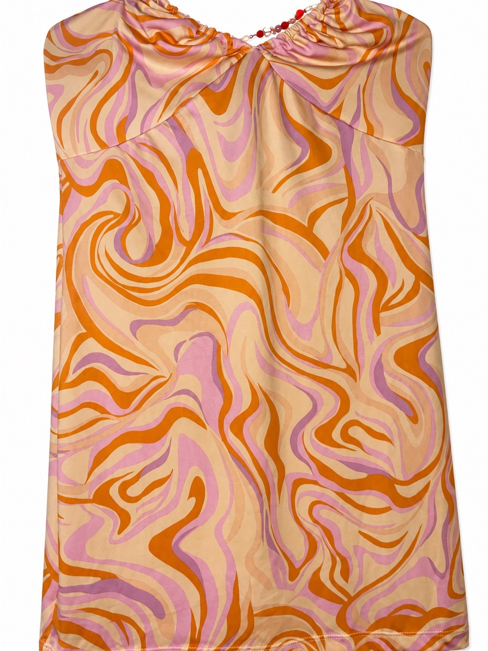 Just Polly Y2K Swirl Print Dress | Size XL